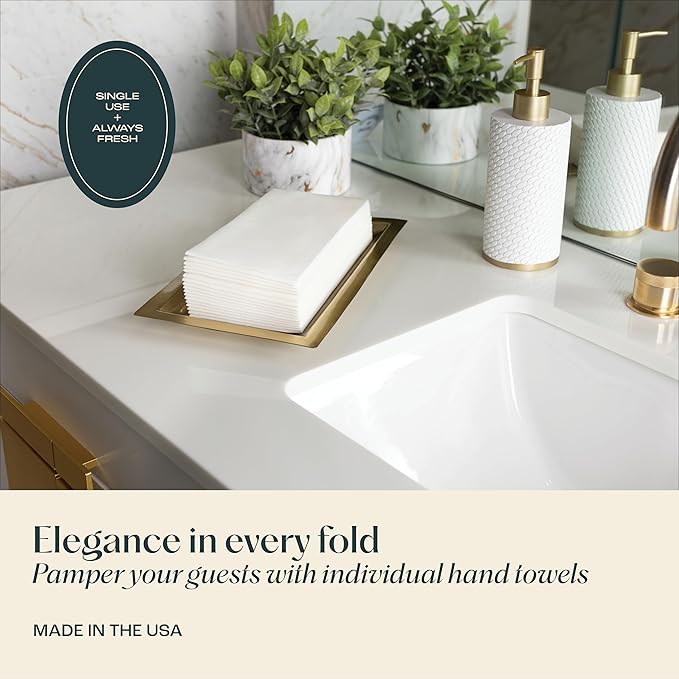 400-Pack Servietto Disposable Linen-Feel Guest Towels - Image 2