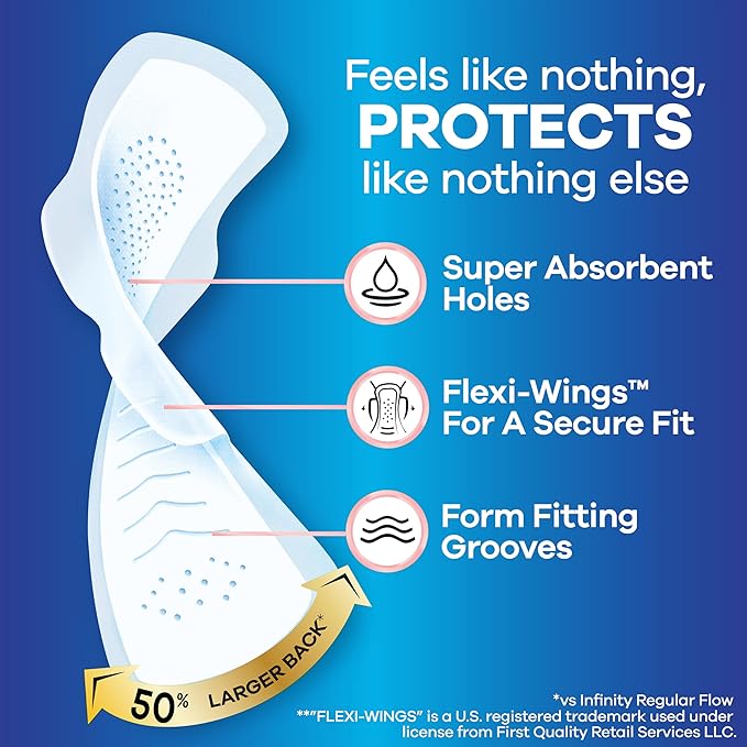 Always Infinity Feminine Pads for Women, Flexfoam Pads - Image 2