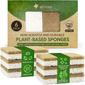 Biodegradable Natural Kitchen Sponges Pack of 6 by Airnex
