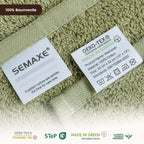SEMAXE 100% Cotton Washcloths 12-Pack, 13 × 13 Inch Soft Luxury Face Towels – - Image 3