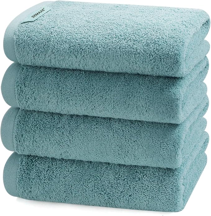 SEMAXE Bathroom Hand Towel, 100% Cotton Towels by SEMAXE