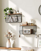 2-Tier Fruit Basket for Kitchen, Stackable wire basket - Image 7