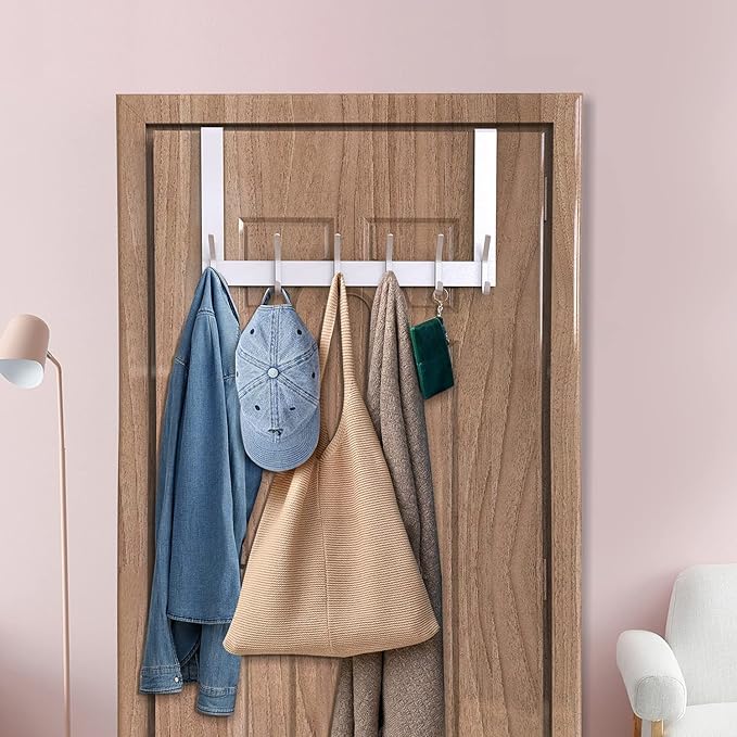 DOKU Over The Door Hook, Heavy Duty Over Door Hanger Holder - Image 6