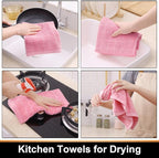 Mordimy 100% Cotton Terry Cloth Kitchen Towels, Super Soft and Absorbent Dish - Image 5