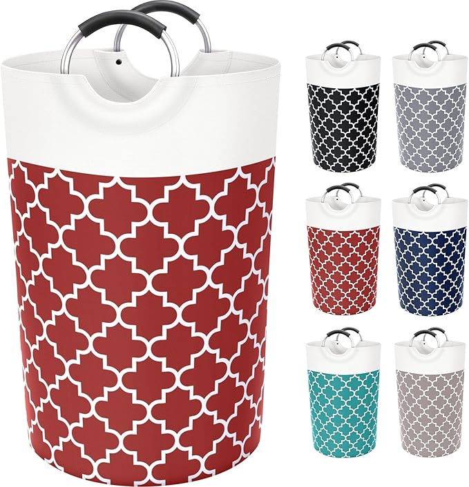 Large Laundry Basket Laundry Hamper Bag Washing Bin Clothes Bag Collapsible Tall by Fabspace