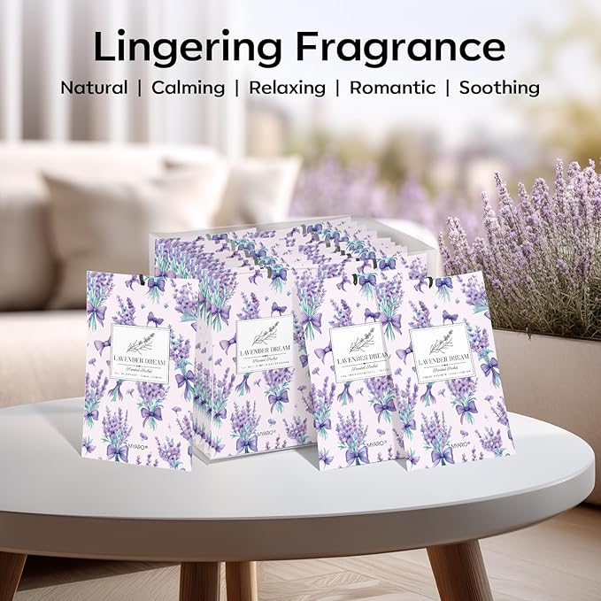 MYARO 20 Pack Lavender Scented Sachets - Image 7