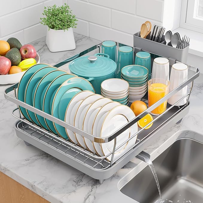 Stainless Steel Dish Drying Rack by Sakugi