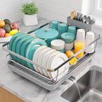 Stainless Steel Dish Drying Rack by Sakugi