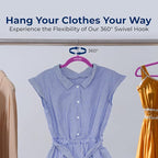 SereneLife 20 Pack Velvet Hangers – Non-Slip Clothes Hangers - Image 6
