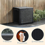 NEWBULIG 31 Gallon Deck Box, Weatherproof Resin Lockable Outdoor Storage for Secure Package Deliveries and Indoor Storage in Garden or Patio, Backyard - Image 4
