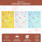 Maison d' Hermine Kitchen Towels Set of 3 100% Cotton 27.50" x 20" Reusable - Image 2