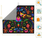 Mexican Dish Drying Mat for Kitchen Counter Mexican Flower Decorative Dish - Image 4