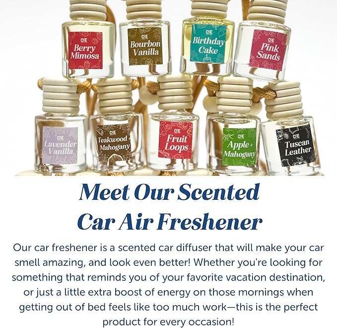 CANDECraftCo Car Air Hanging Fragrance Oil, Car Auto Freshener - Image 5