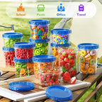 12 Pack- 34/24/17oz Freezer Storage Containers, Plastic Food Storage Containers - Image 7