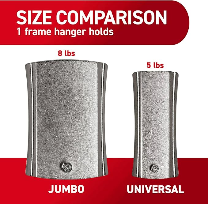Command 8 lb Jumbo Universal Picture Hanger, 3 Frame Hangers and 8 Command - Image 5