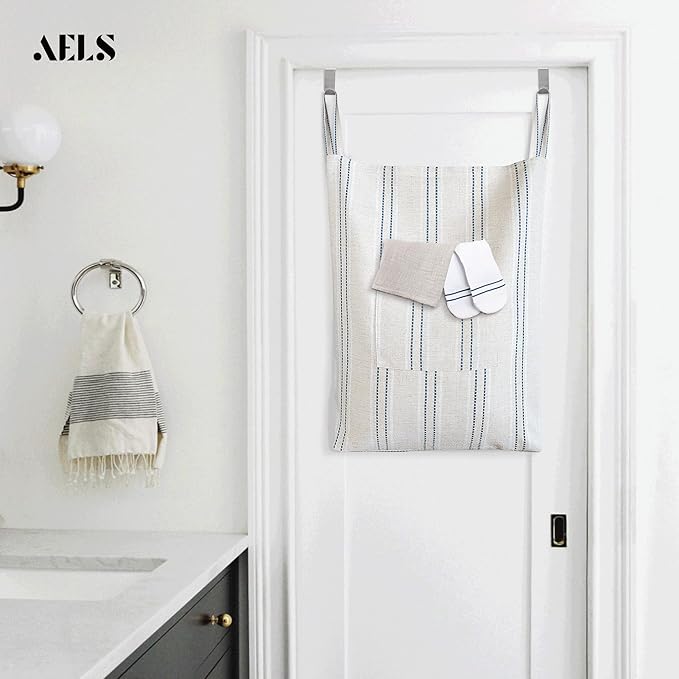 AELS Farmhouse Hanging Laundry Hamper - Image 6
