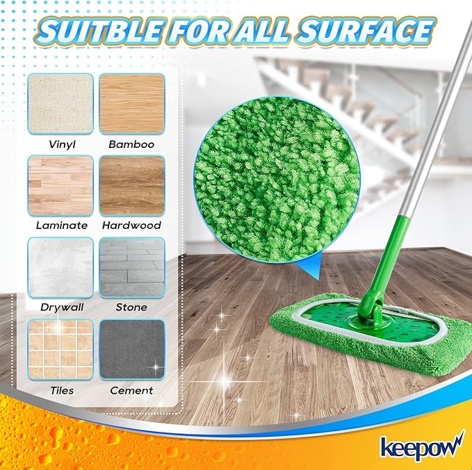 KEEPOW Reusable Mop Pads Compatible - Image 5