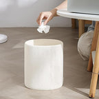Trash Can, 1.6 Gallon Small Bathroom Trash Can, Simple Oval Stone Look Garbage - Image 6