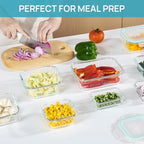 Vtopmart 8 Pack Glass Food Storage Containers - Image 7