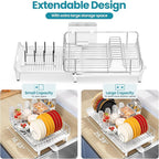 TOOLF Expandable Dish Rack, Dish Drying Rack - Image 3