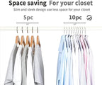 TOPIA HANGER Metal Hangers 30 Pack, Non Slip Clothes Hangers Space Saving - Image 6