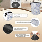 Hydrangea Flowers Laundry Basket, Rustic Floral Clothes Hamper, Oxford Cloth - Image 5