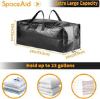 SpaceAid Heavy Duty Moving Bags, Extra Large Storage Totes W/Backpack Straps - Image 7