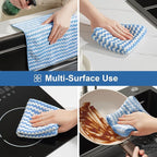 JOYMOOP 54 Packs Microfiber Cleaning Cloths, Super Absorbent Cleaning Cloths - Image 9