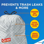 CloroxPro Glad ForceFlex 13 Gallon Tall Kitchen Drawstring Trash Bags, 100 Ct - Image 2