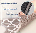 S&T INC. Microfiber Kitchen Faucet Sink Mat Drip and Splash Catcher - Image 2