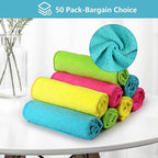 HOMEXCEL Microfiber Cleaning Cloth, 50 Pack Cleaning Rags, Cleaning Towels - Image 3