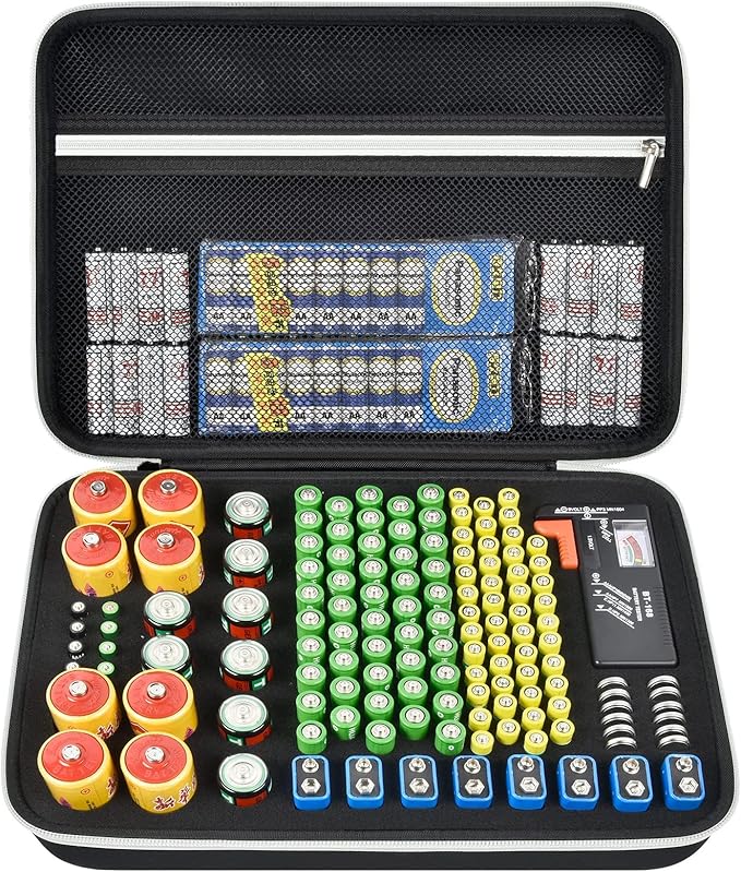 Battery Storage Organizer Box by paiyule