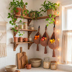 Honeydak Boho Decor Hanging Wall Baskets - Image 5