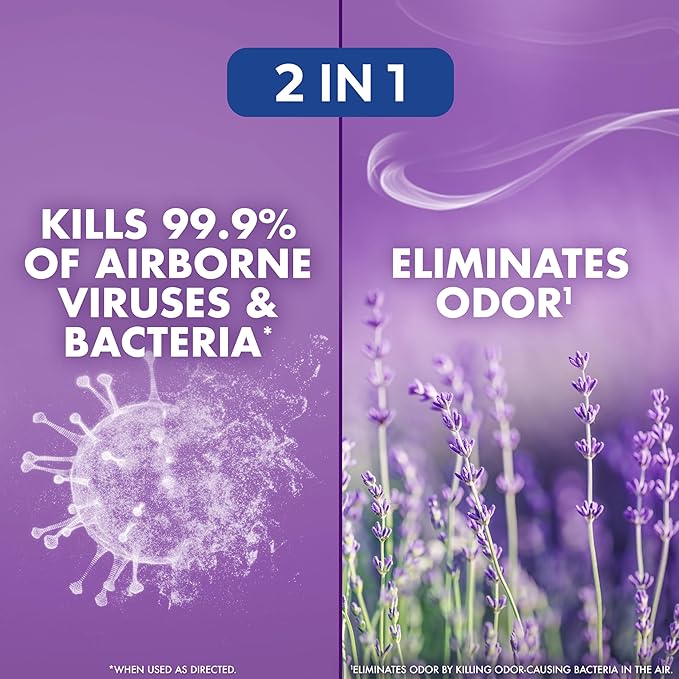 Lysol Air Sanitizer Spray with Bacterial Odor Eliminator - Image 3