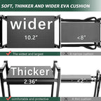 FLINTER 10.2" Wider Garden Kneeler and Seat, Heavy Duty Thick Gardening Bench for Kneeling and Seat - Garden Kneelers for Seniors, Gardening Stools for Women, Grandparents, Gardeners, Black - Image 5