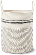 VIPOSCO Large Laundry Hamper, Tall Woven Rope Storage Basket - Image 8