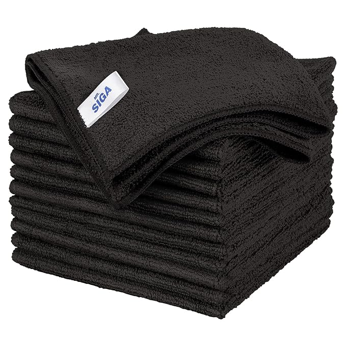 MR.SIGA Microfiber Cleaning Cloth, All-Purpose Microfiber Towels, Streak Free by MRSIGA