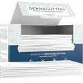 100% Pure Cotton Face Towels – 80 Count Large Disposable Wash Cloths by Dermacotton