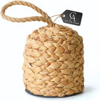 4.4lbs Natural Door Stopper for Bottom of Door Decorative Heavy Duty Door Stop by ChiAnHome