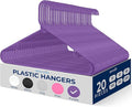 SereneLife Premium 20 Pack Plastic Hangers, Lightweight, Space Saving Clothes by SereneLife