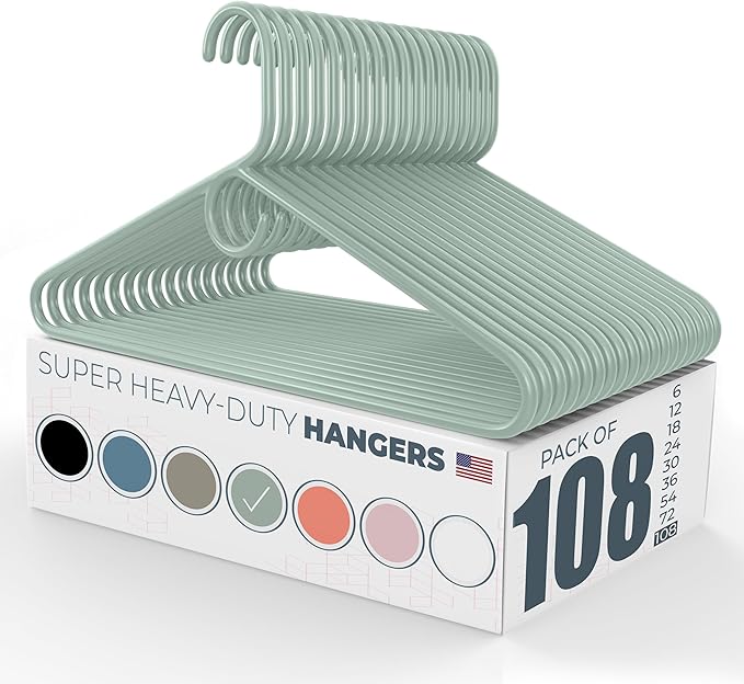 Neaties Super Heavy Duty Clothes Hangers 100 Pack – Made in The USA - 10lb by NeatiesHangers