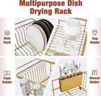 JASIWAY Sink Dish Drying Rack, Expandable Stainless Steel Dish Rack Over Sink - Image 6