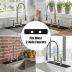 Faucet Mat for Kitchen Sink 2 Holes: 23.5’’Lx4.5’’W Splash Guard Fits 8 Inch - Image 3