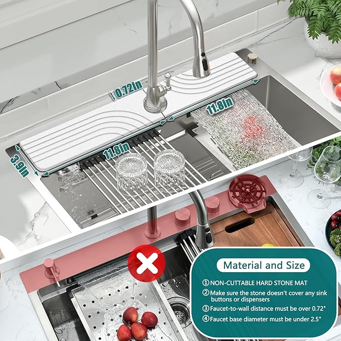 Kitchen Sink Diatomite Splash Guard - Image 2