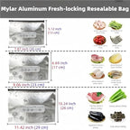 FERENLI 20 pcs 7.9x5.1inch Reusable Aluminum Foil Food Storage Bags - Image 5