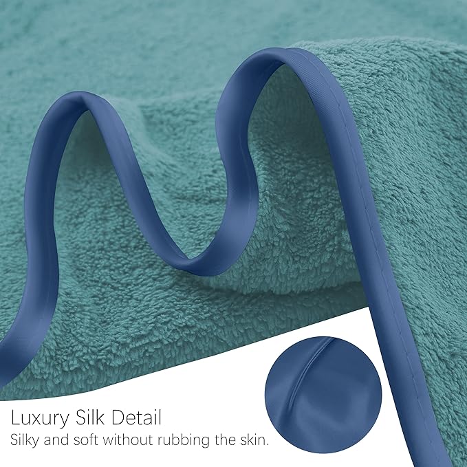 TENSTARS Silk Hemming Bath Towels - Image 6