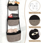 Hanging Storage Baskets, Over the Door Basket, Cotton Wall Baskets Storage - Image 6