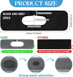 2 Pcs Faucet Mat for Kitchen Sink Splash Guard for Kitchen Sink Faucet Dish - Image 2