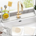 Cisily White Diatomite Faucet Mat by CISILYHOMELIFE