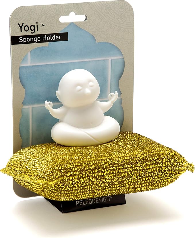 PELEG DESIGN Yogi Sponge Holder, Cute Plastic Sponge Holder - Image 4